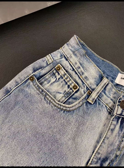 High-waisted jeans - women's clothing, detail view 5 | LUXIUM MARKET
