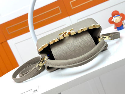 Structured Mini Top Handle Crossbody Bag - women's bag, detail view 7 | LUXIUM MARKET