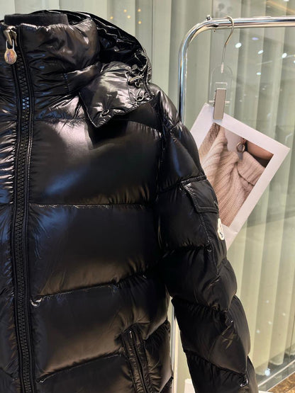 Glossy Down Puffer - women's clothing, detail view 5 | LUXIUM MARKET