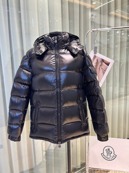 Glossy Down Puffer - women's clothing, detail view 2 | LUXIUM MARKET