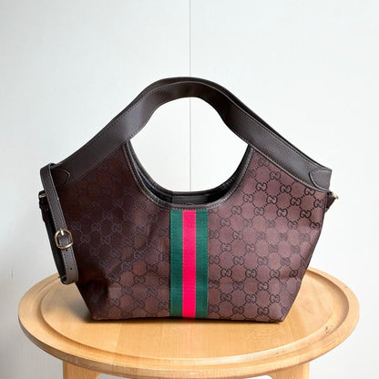 Brown Monogram Shoulder Bag - women's bag, detail view 2 | LUXIUM MARKET