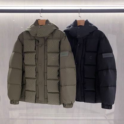 Urban Shield Puffer Jacket with High Collar - clothing | LUXIUM MARKET