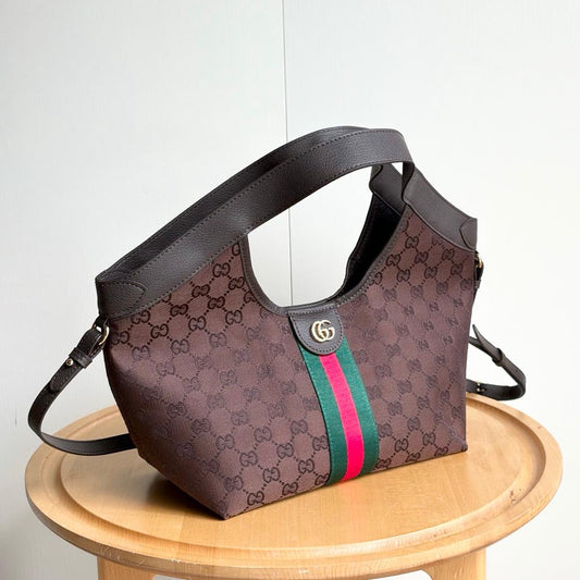 Brown Monogram Shoulder Bag