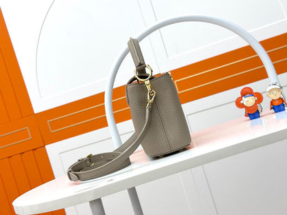 Structured Mini Top Handle Crossbody Bag - women's bag, detail view 2 | LUXIUM MARKET