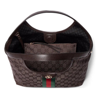 Brown Monogram Shoulder Bag - women's bag, detail view 7 | LUXIUM MARKET