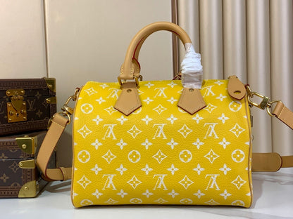 Yellow Speedy 9 - women's bag, detail view 3 | LUXIUM MARKET