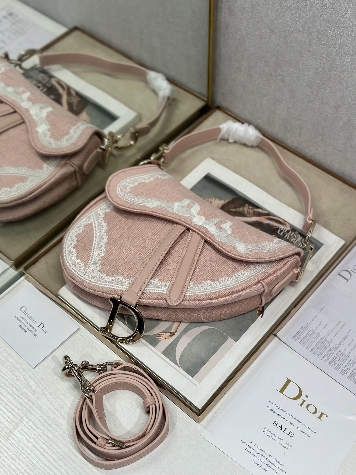 Pink Elegant Shoulder Bag