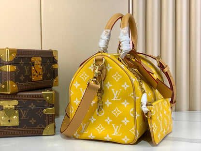 Yellow Speedy 9 - women's bag, detail view 4 | LUXIUM MARKET