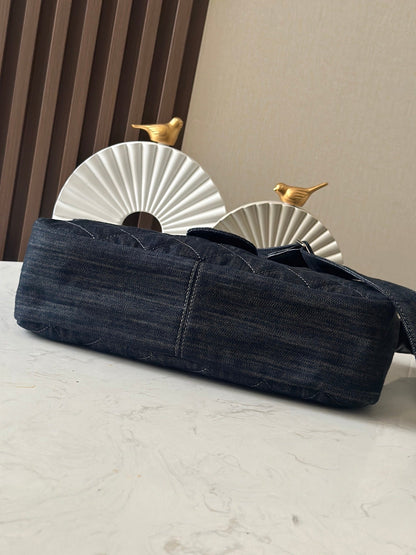 Timeless Quilted Denim Bag - women's bag, detail view 3 | LUXIUM MARKET