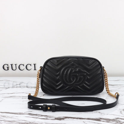 Black Quilted Camera Bag - women's bag, detail view 2 | LUXIUM MARKET