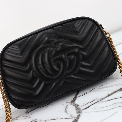 Black Quilted Camera Bag - women's bag, detail view 5 | LUXIUM MARKET