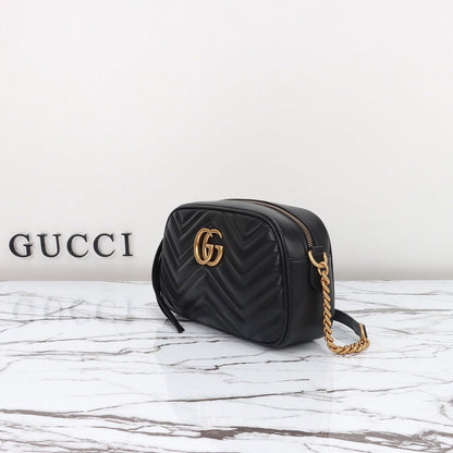 Black Quilted Camera Bag - women's bag | LUXIUM MARKET