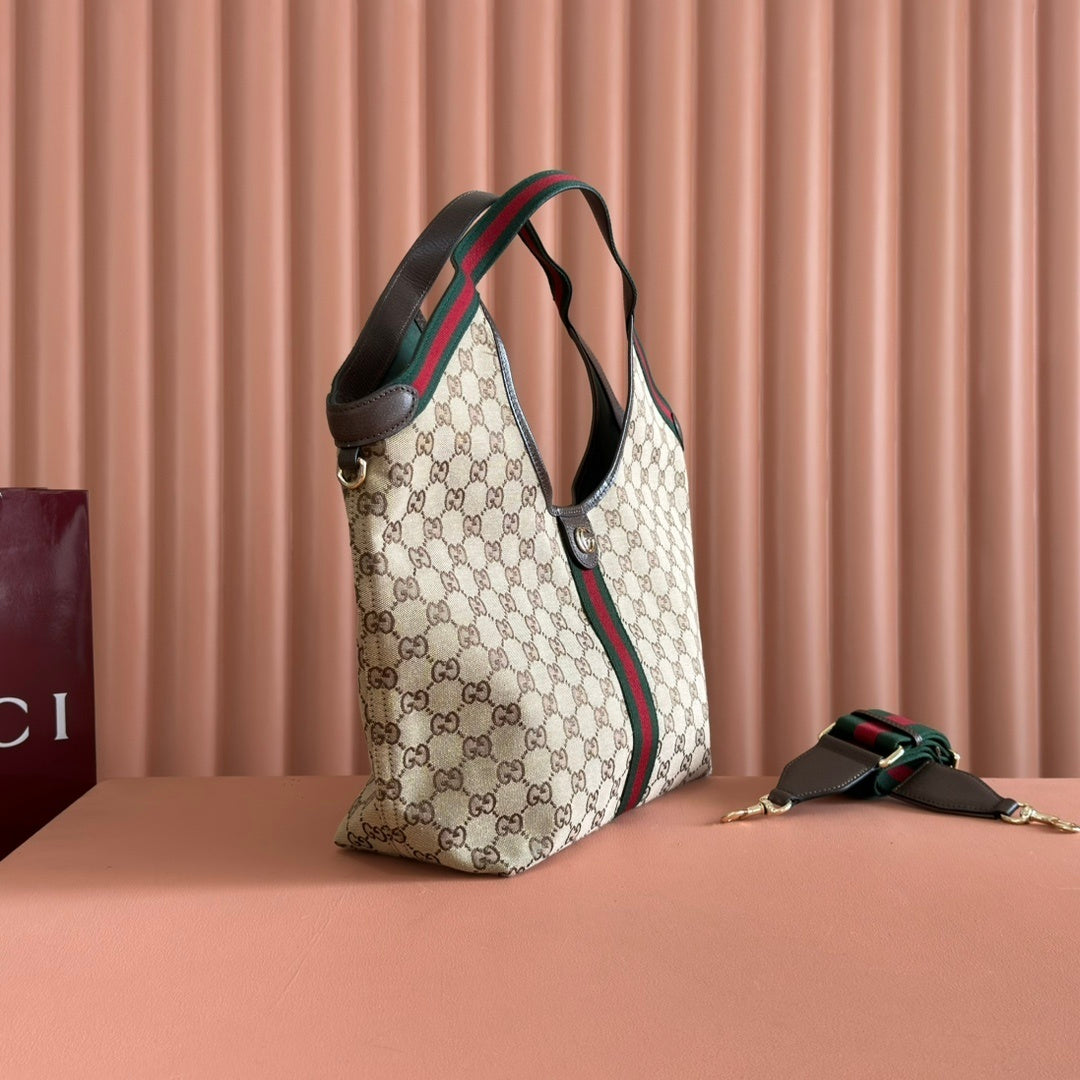 Beige Monogram Shoulder Bag