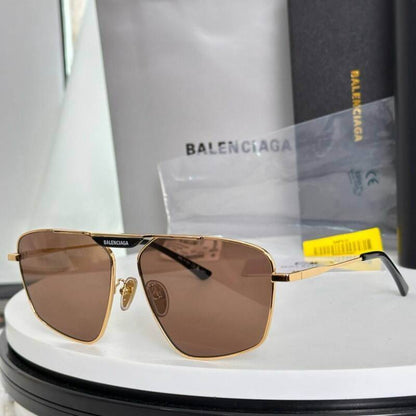 Geometric Metal Sunglasses - men's accessory, detail view 4 | LUXIUM MARKET