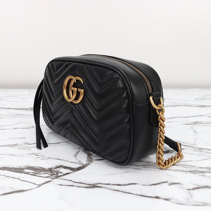 Black Quilted Camera Bag - women's bag, detail view 9 | LUXIUM MARKET