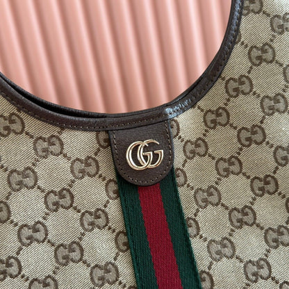 Beige Monogram Shoulder Bag - women's bag, detail view 6 | LUXIUM MARKET