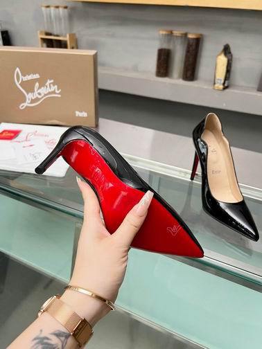 Black Pointed-Toe Pumps - women's shoes, detail view 2 | LUXIUM MARKET