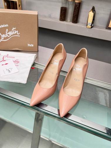 Nude Pointed-Toe Pumps - women's shoes, detail view 2 | LUXIUM MARKET
