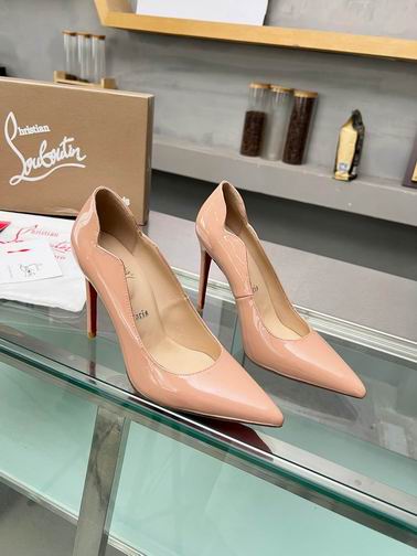Nude Pointed-Toe Pumps - women's shoes, detail view 3 | LUXIUM MARKET