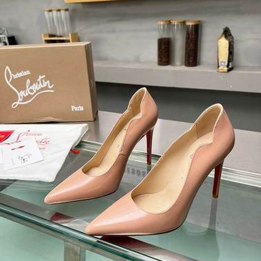 Nude Pointed-Toe Pumps - women's shoes | LUXIUM MARKET