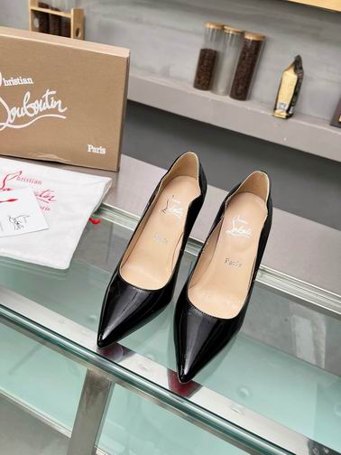 Black Pointed-Toe Pumps - women's shoes, detail view 3 | LUXIUM MARKET