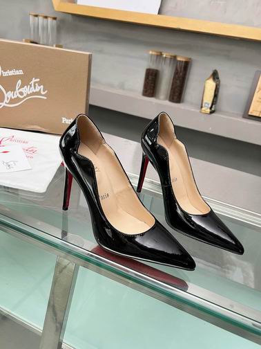 Black Pointed-Toe Pumps - women's shoes, detail view 4 | LUXIUM MARKET