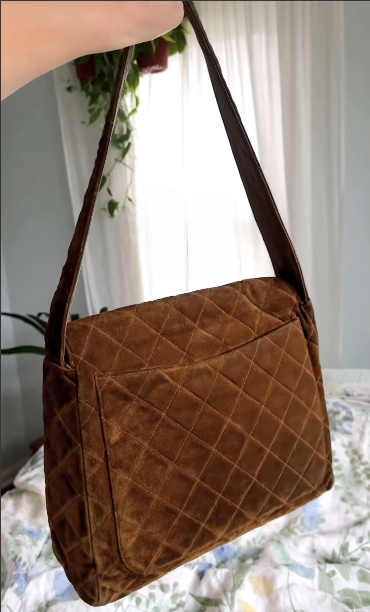 Classic Brown Shoulder Big Bag - women's bag, detail view 3 | LUXIUM MARKET