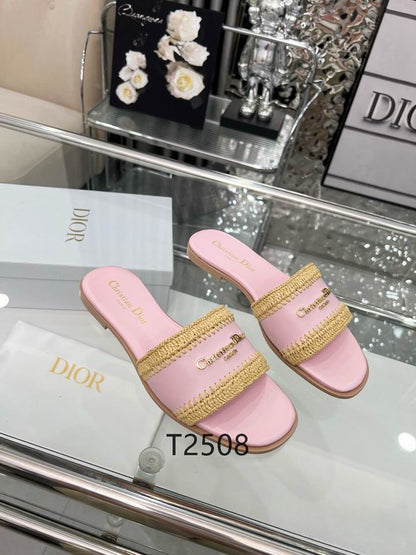 Blush Woven Detail Comfort Slides - women's shoes, detail view 5 | LUXIUM MARKET