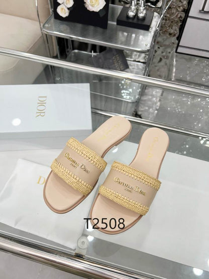 Sand Woven Detail Comfort Slides - women's shoes, detail view 3 | LUXIUM MARKET