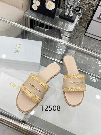 Sand Woven Detail Comfort Slides - women's shoes, detail view 4 | LUXIUM MARKET