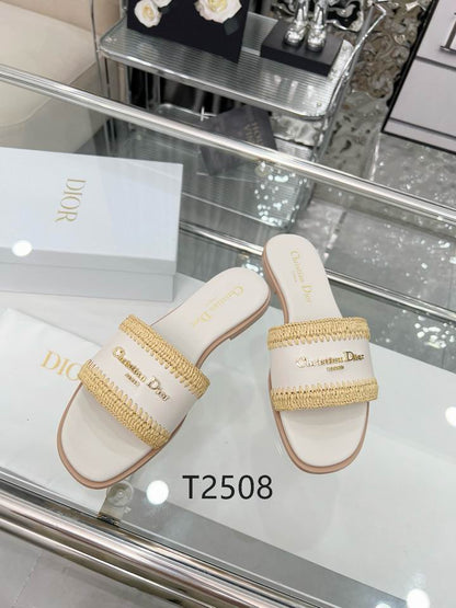 Ivory Woven Detail Comfort Slides - women's shoes, detail view 4 | LUXIUM MARKET