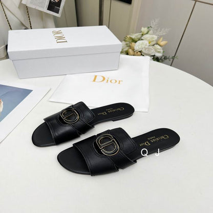 Classic Buckle Detail Comfort Slides - women's shoes, detail view 2 | LUXIUM MARKET