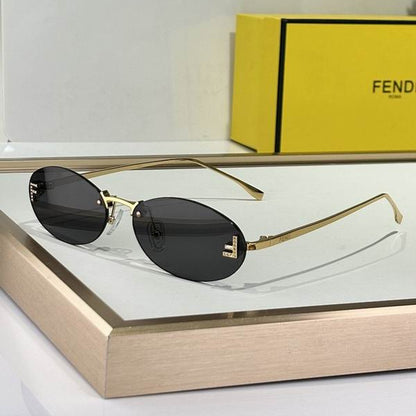 Slim Oval Metal Sunglasses - women's accessory | LUXIUM MARKET
