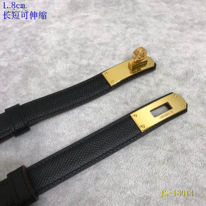 Adjustable Leather Belt 18MM - women's accessory, detail view 3 | LUXIUM MARKET
