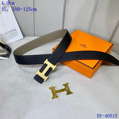 Iconic Reversible Leather Belt - men's accessory, detail view 4 | LUXIUM MARKET
