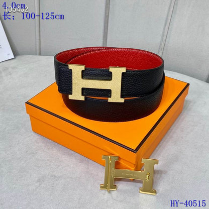 Iconic Reversible Leather Belt - men's accessory, detail view 2 | LUXIUM MARKET