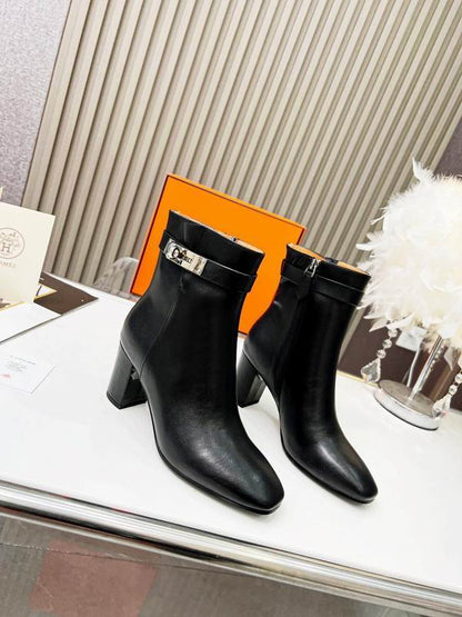 Leather Ankle Boots - women's shoes, detail view 2 | LUXIUM MARKET