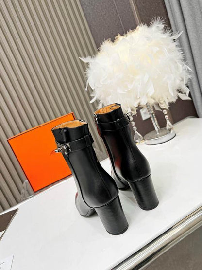 Leather Ankle Boots - women's shoes, detail view 4 | LUXIUM MARKET
