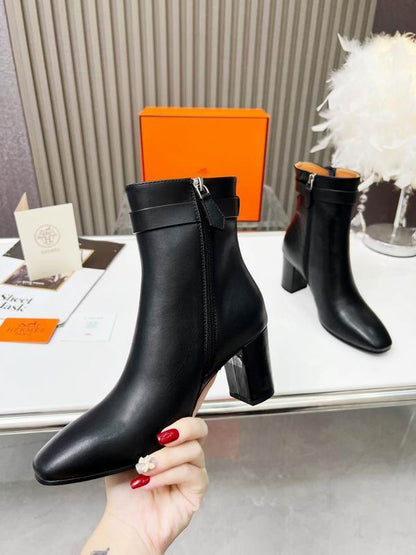 Leather Ankle Boots - women's shoes, detail view 5 | LUXIUM MARKET