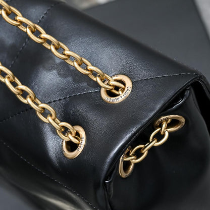 Black Quilted Shoulder Big Bag - women's bag, detail view 4 | LUXIUM MARKET