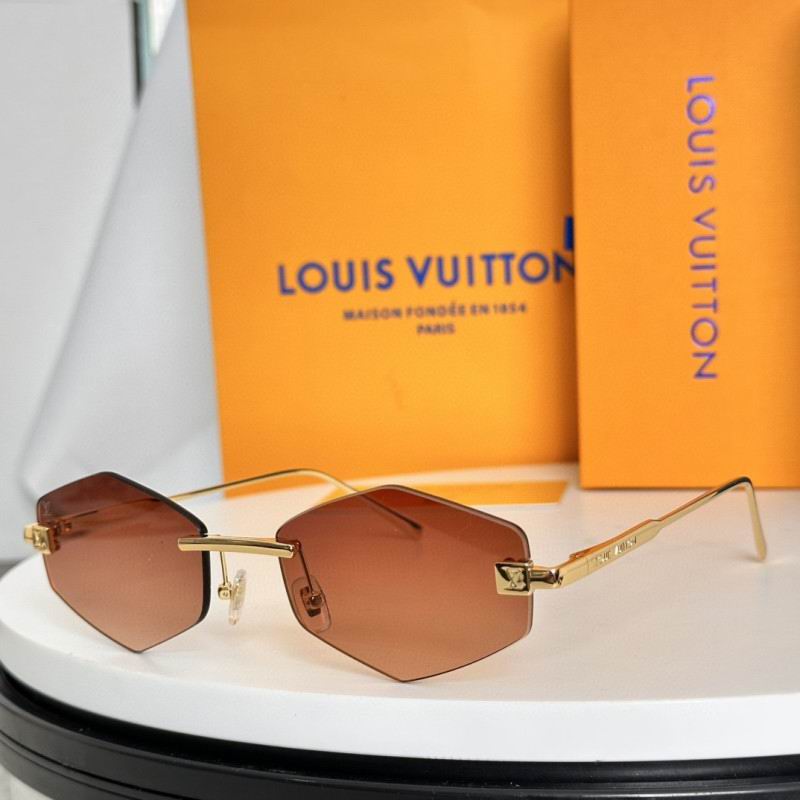 Rimless Geometric Sunglasses - women's accessory, detail view 6 | LUXIUM MARKET