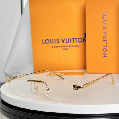 Rimless Geometric Sunglasses - women's accessory, detail view 7 | LUXIUM MARKET