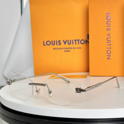 Rimless Geometric Sunglasses - women's accessory, detail view 8 | LUXIUM MARKET