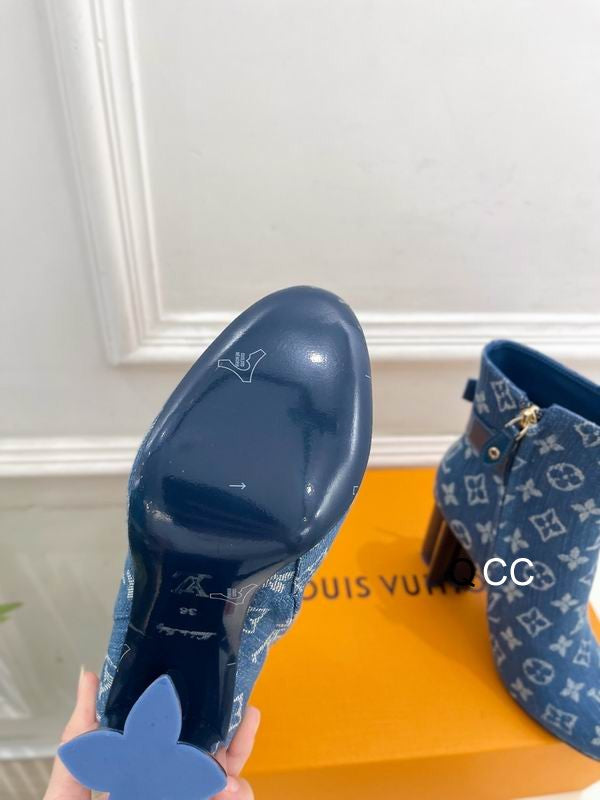 Denim Ankle Boots