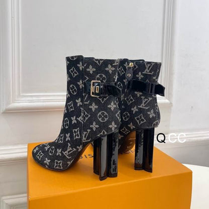 Denim Ankle Boots - women's shoes | LUXIUM MARKET