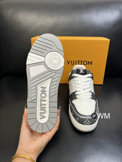 Low-Top Monogram Sneakers - men's shoes, detail view 3 | LUXIUM MARKET