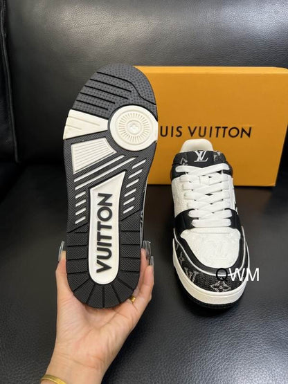 Low-Top Monogram Sneakers - men's shoes, detail view 3 | LUXIUM MARKET