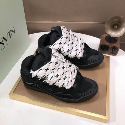 Viral Lace Black Sneakers - men's shoes, detail view 4 | LUXIUM MARKET