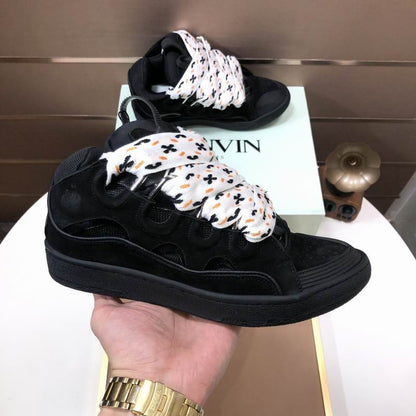 Viral Lace Black Sneakers - men's shoes | LUXIUM MARKET