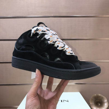 Viral Lace Black Sneakers - men's shoes, detail view 6 | LUXIUM MARKET